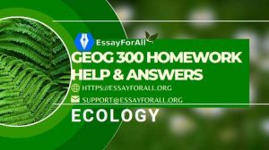GEOG 300 Homework Help & Answers